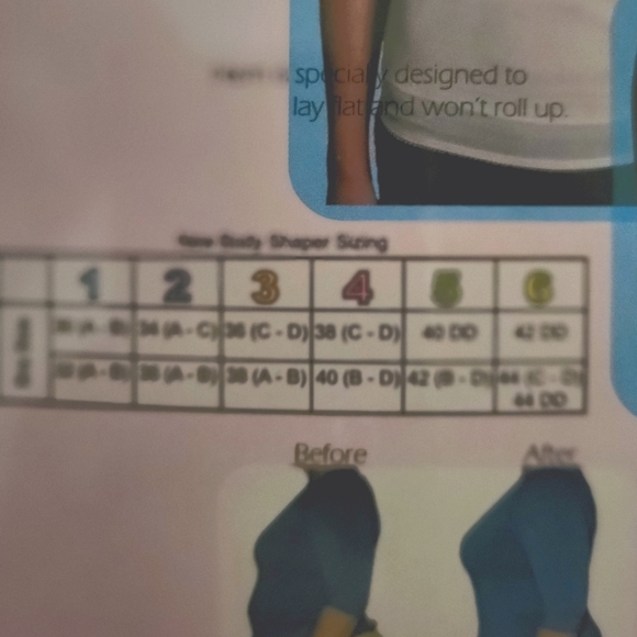 *NEW* in box Kymaro Black BodyShaper Size 6 - Picture 4 of 5